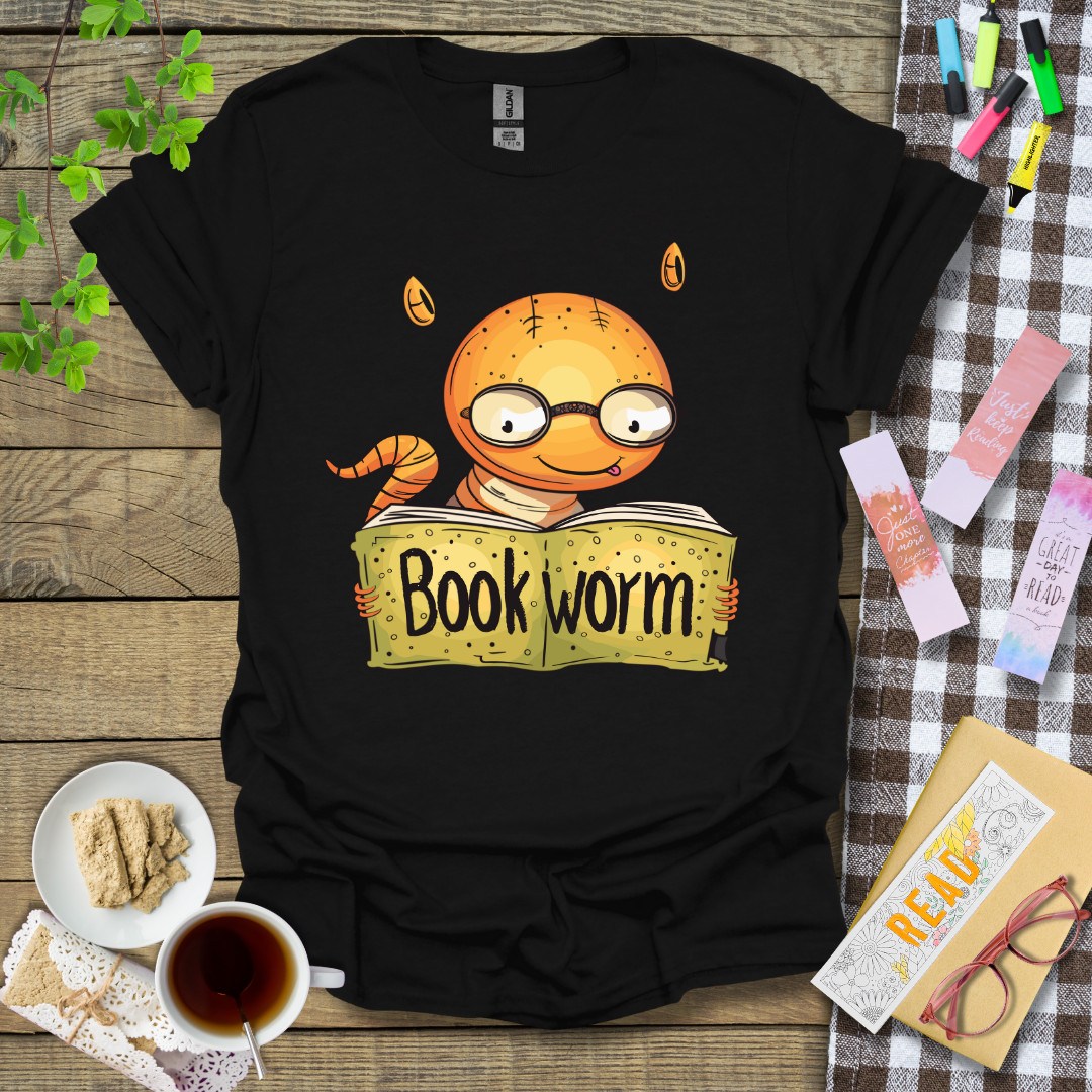 Reading Bookworm Graphic T Shirt