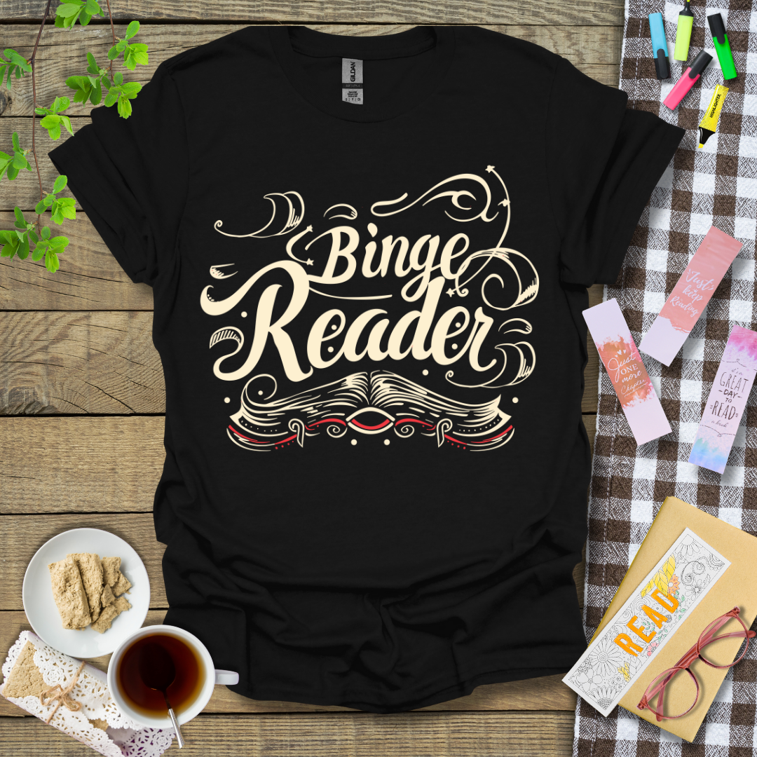 Binge Reader Graphic T Shirt