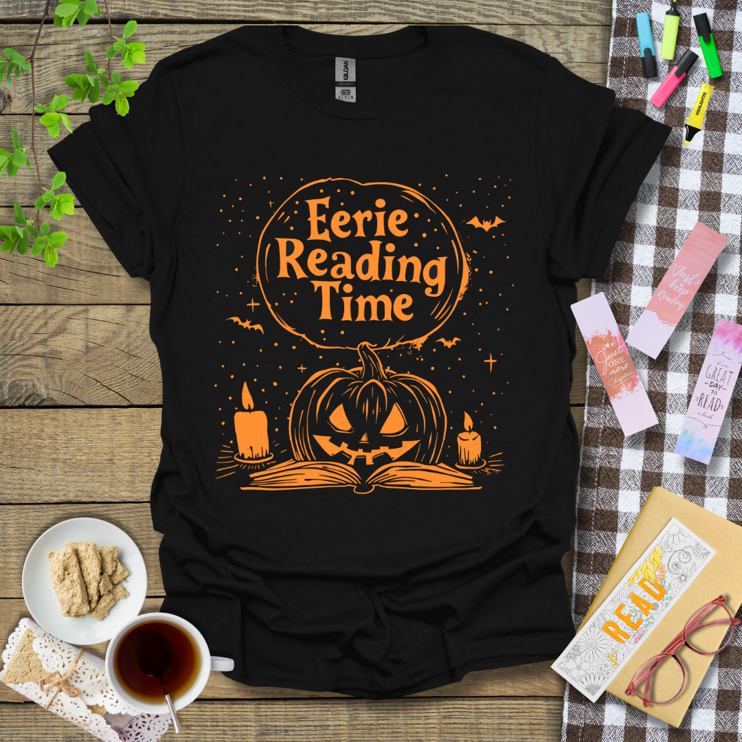 Eerie Reading Time Graphic T Shirt