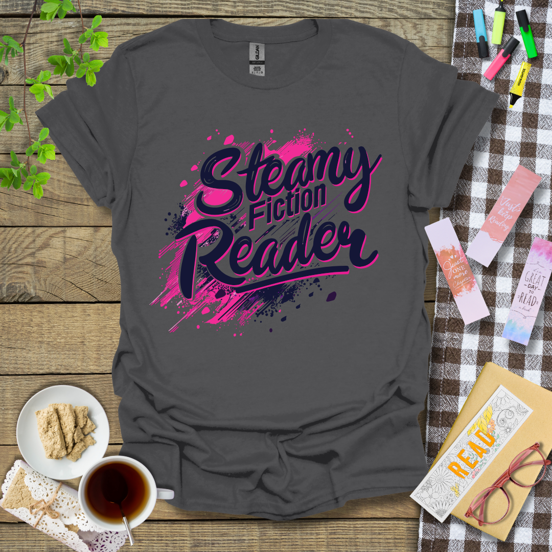 Steamy Fiction Reader Graphic T Shirt