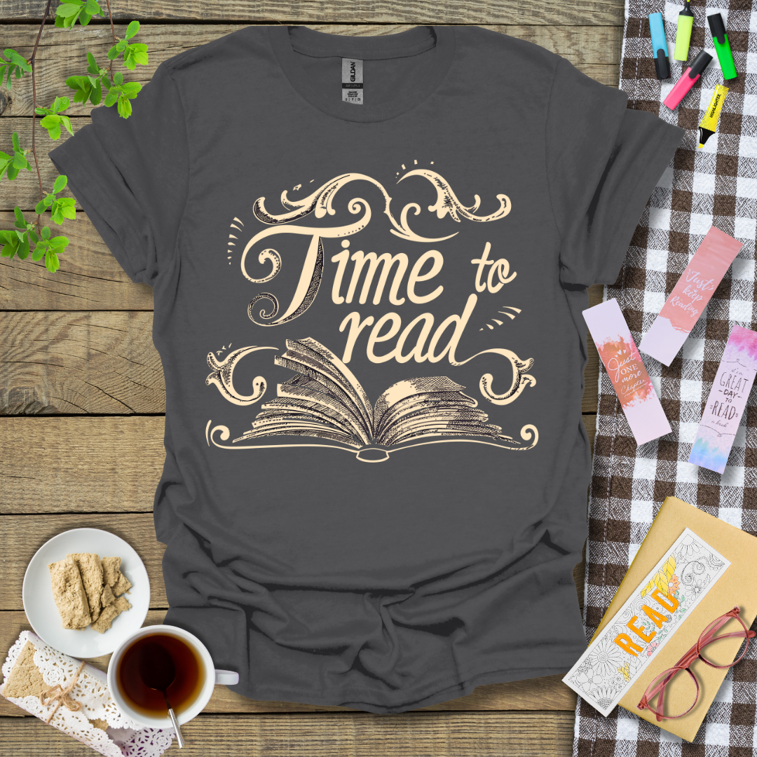 Time To Read Graphic T Shirt