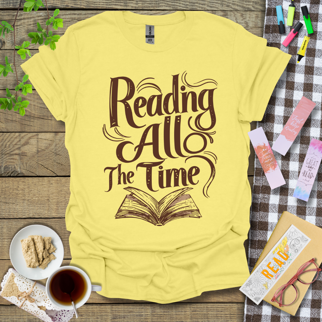 Reading All The Time Graphic T Shirt