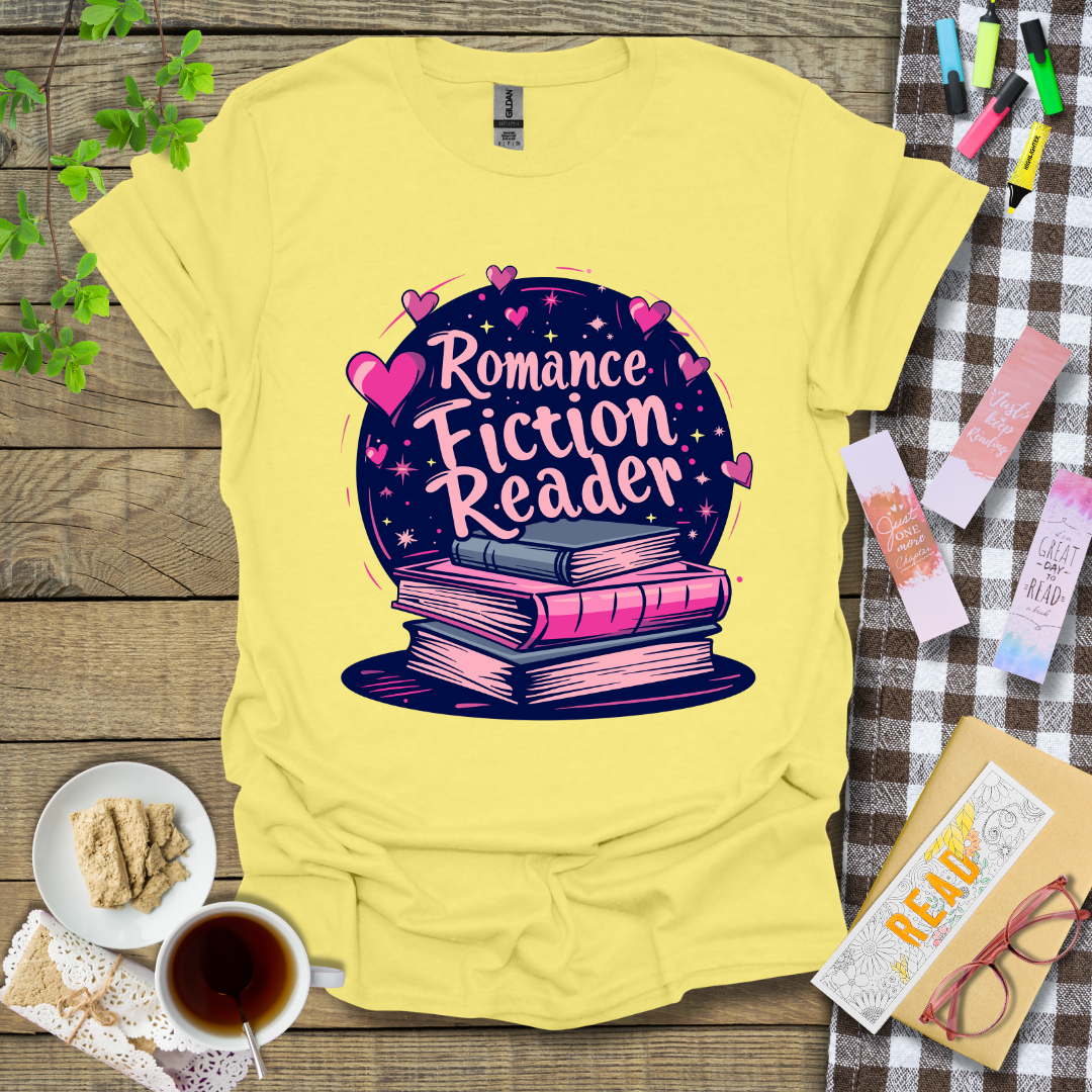 Romance Fiction Reader Graphic T Shirt ver 2