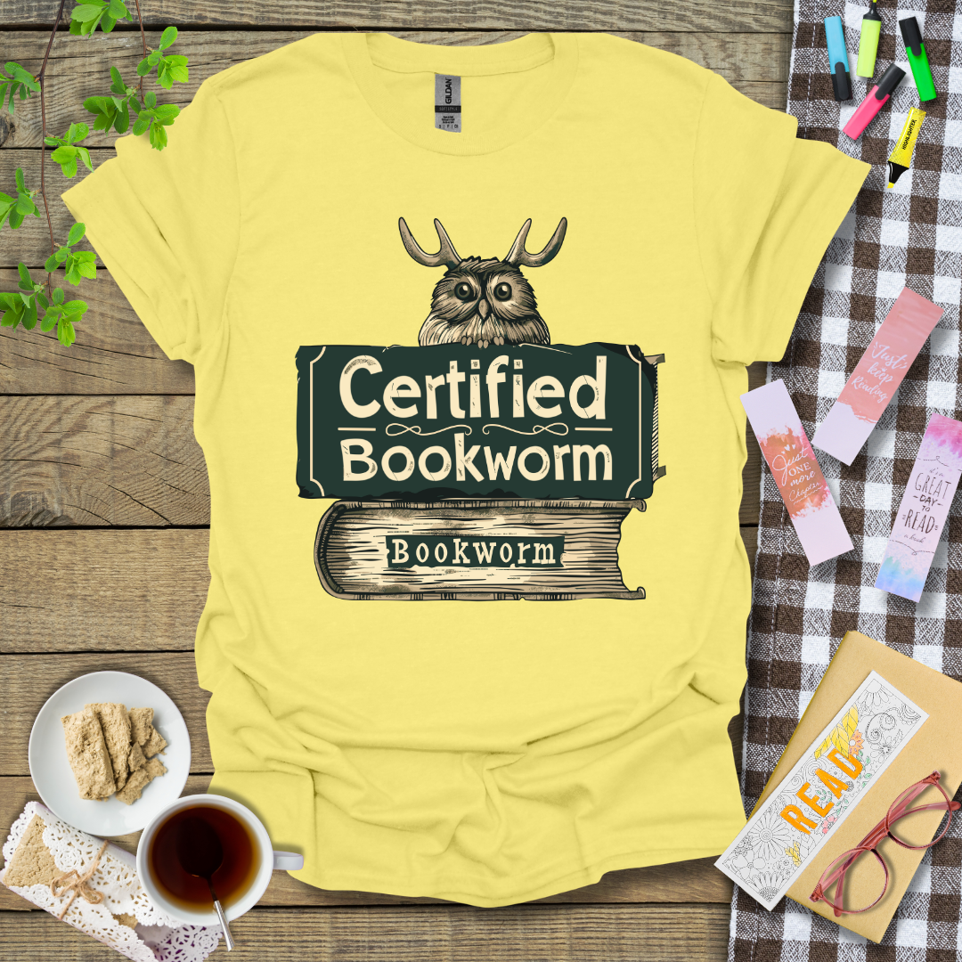 Certified Bookworm Graphic T Shirt