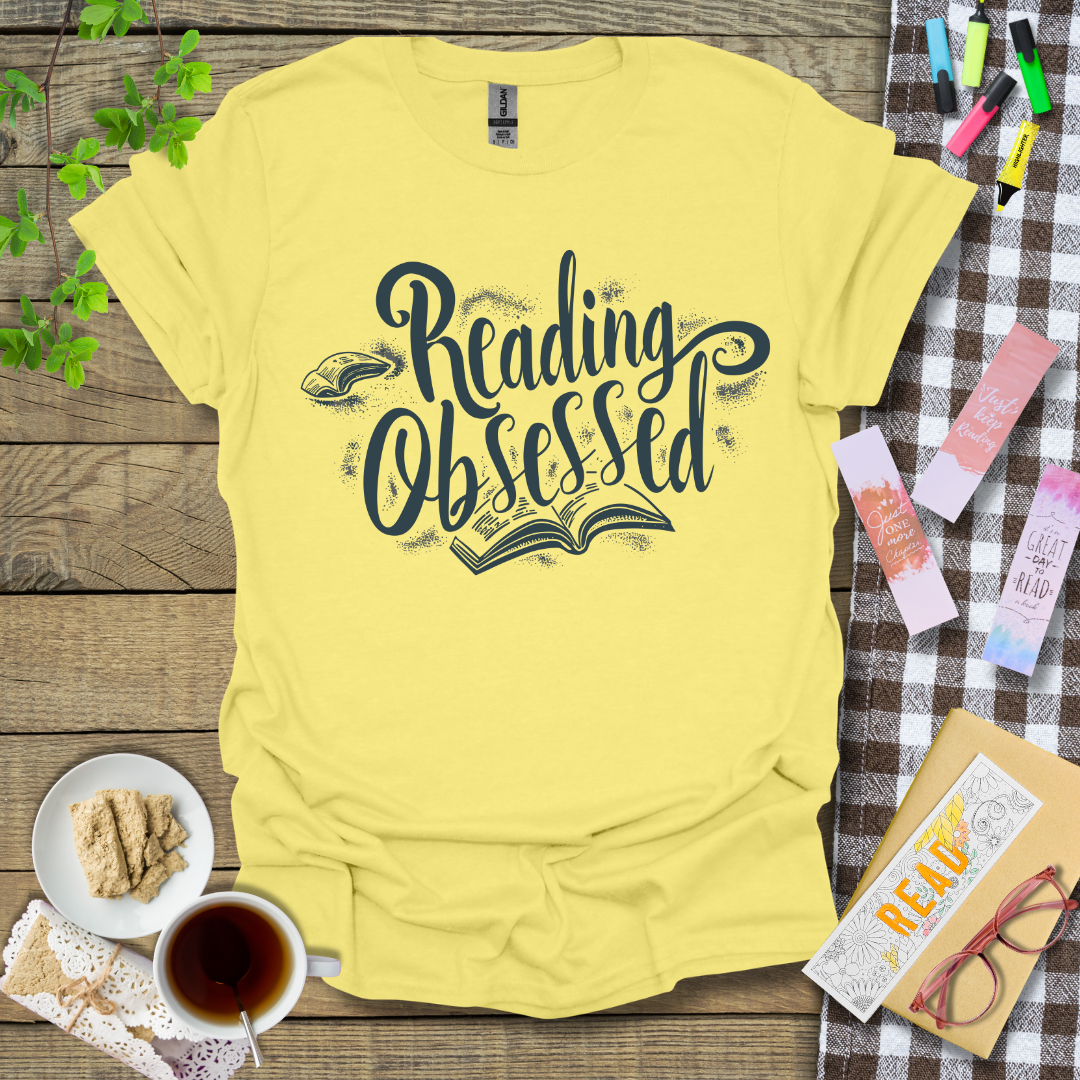 Reading Obsessed Graphic T Shirt