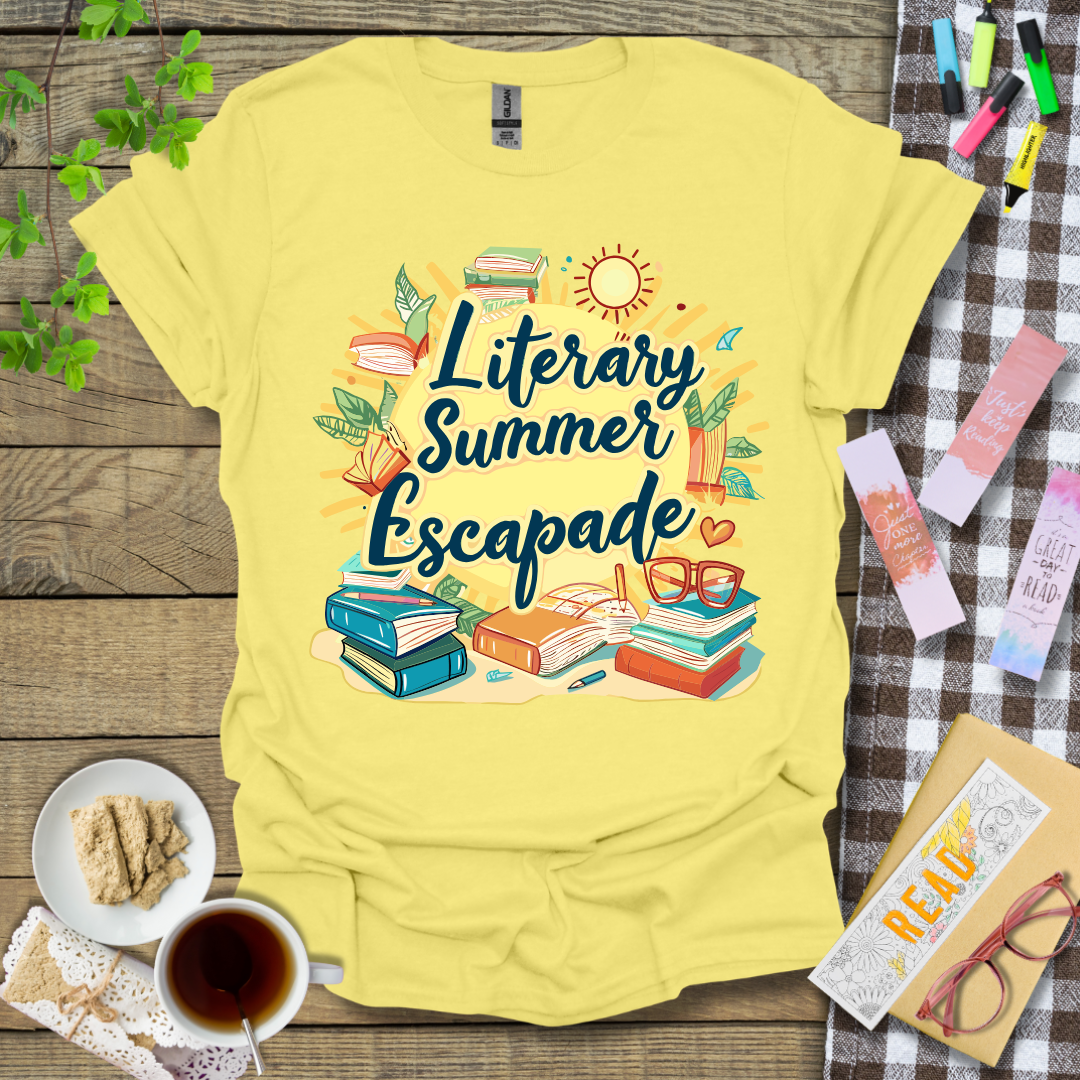 Literary Summer Escapade Graphic T Shirt