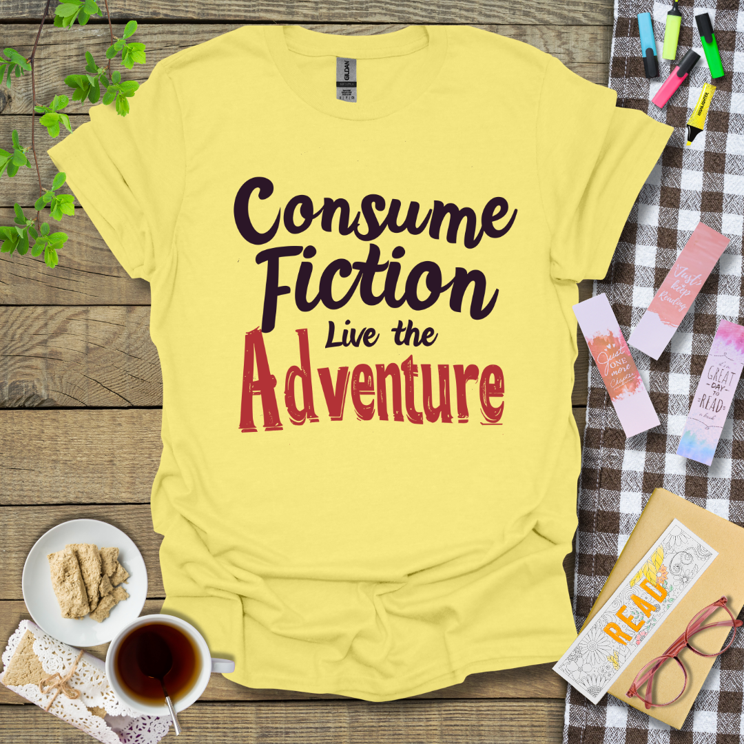 Consume Fiction Live the Adventure Graphic T Shirt