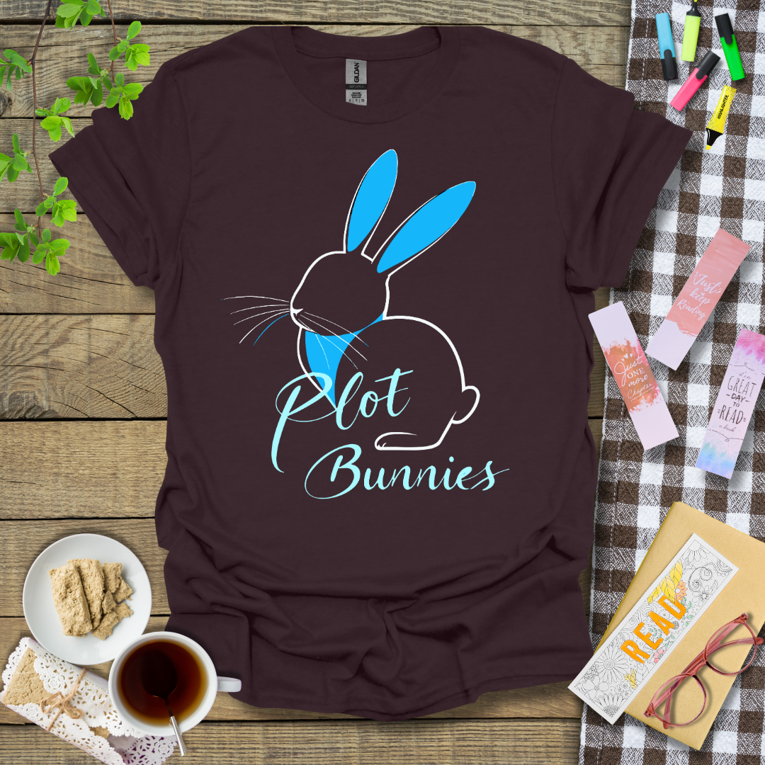 Plot Bunnies Blue Version Graphic T Shirt