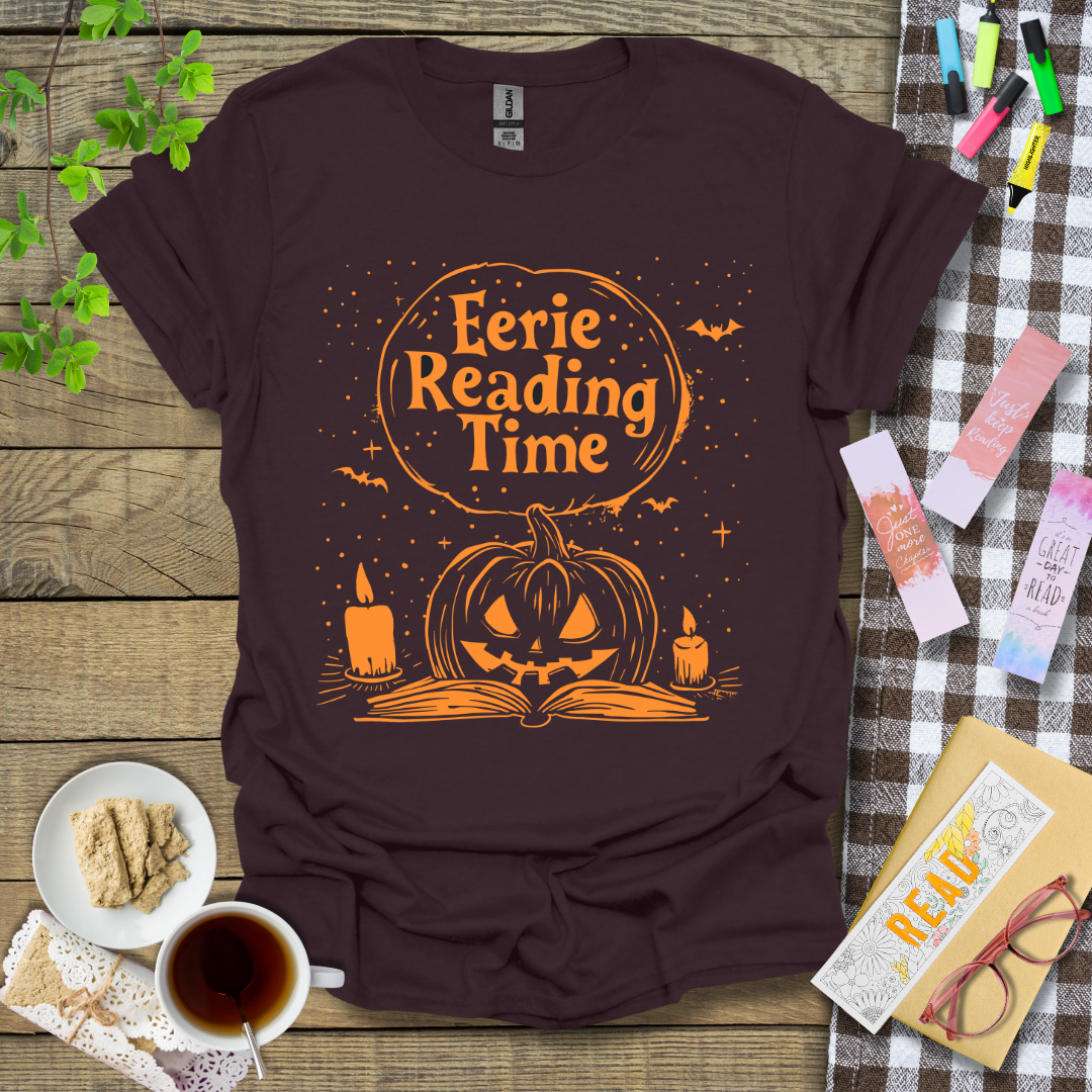 Eerie Reading Time Graphic T Shirt