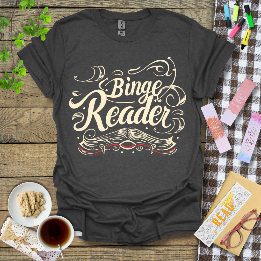 Binge Reader Graphic T Shirt