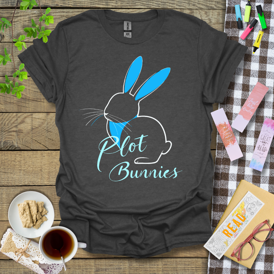 Plot Bunnies Blue Version Graphic T Shirt