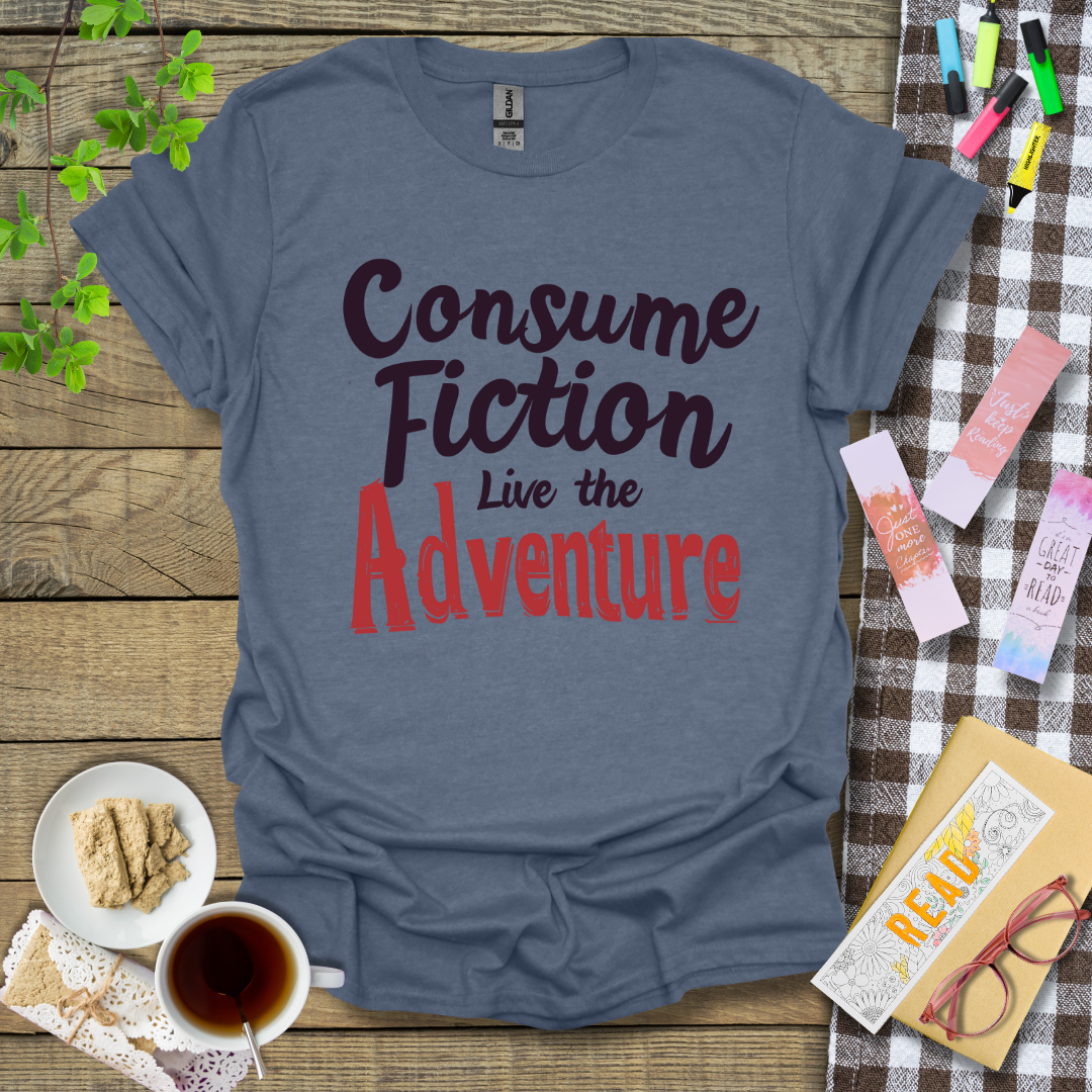 Consume Fiction Live the Adventure Graphic T Shirt