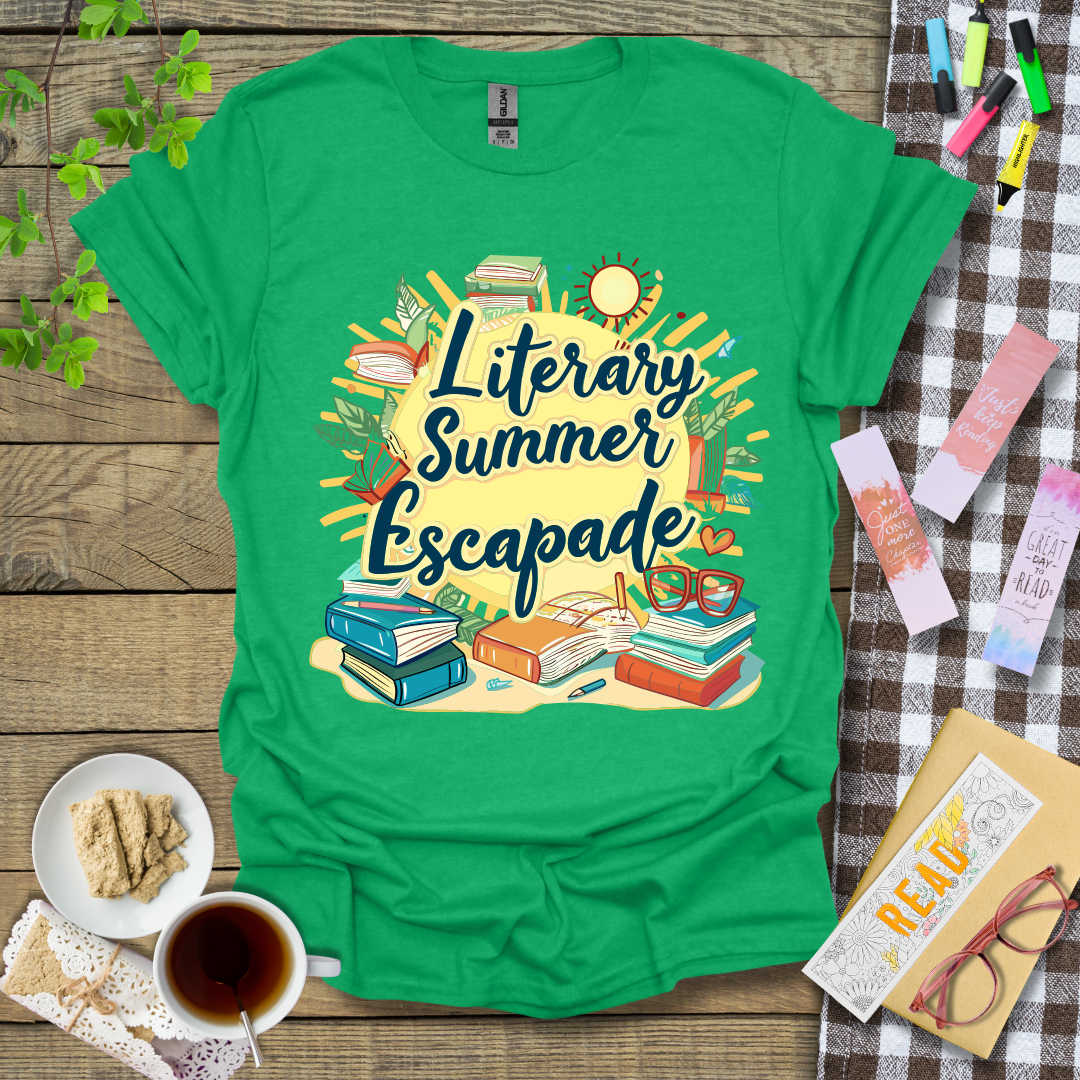 Literary Summer Escapade Graphic T Shirt