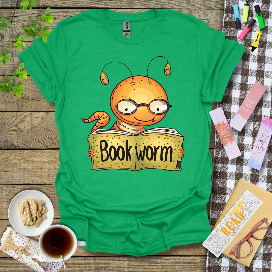 Reading Bookworm Graphic T Shirt