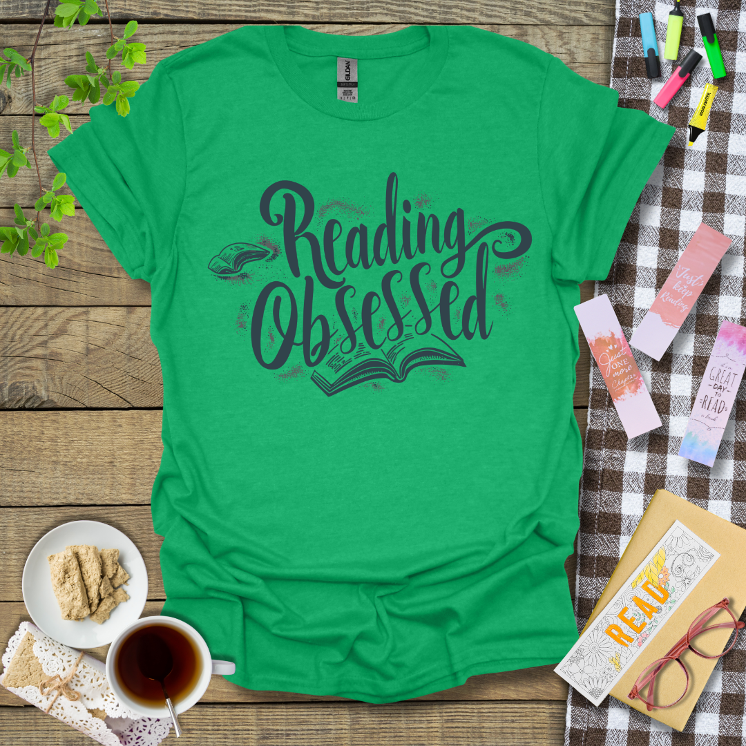 Reading Obsessed Graphic T Shirt