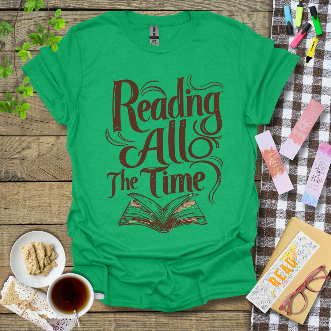 Reading All The Time Graphic T Shirt