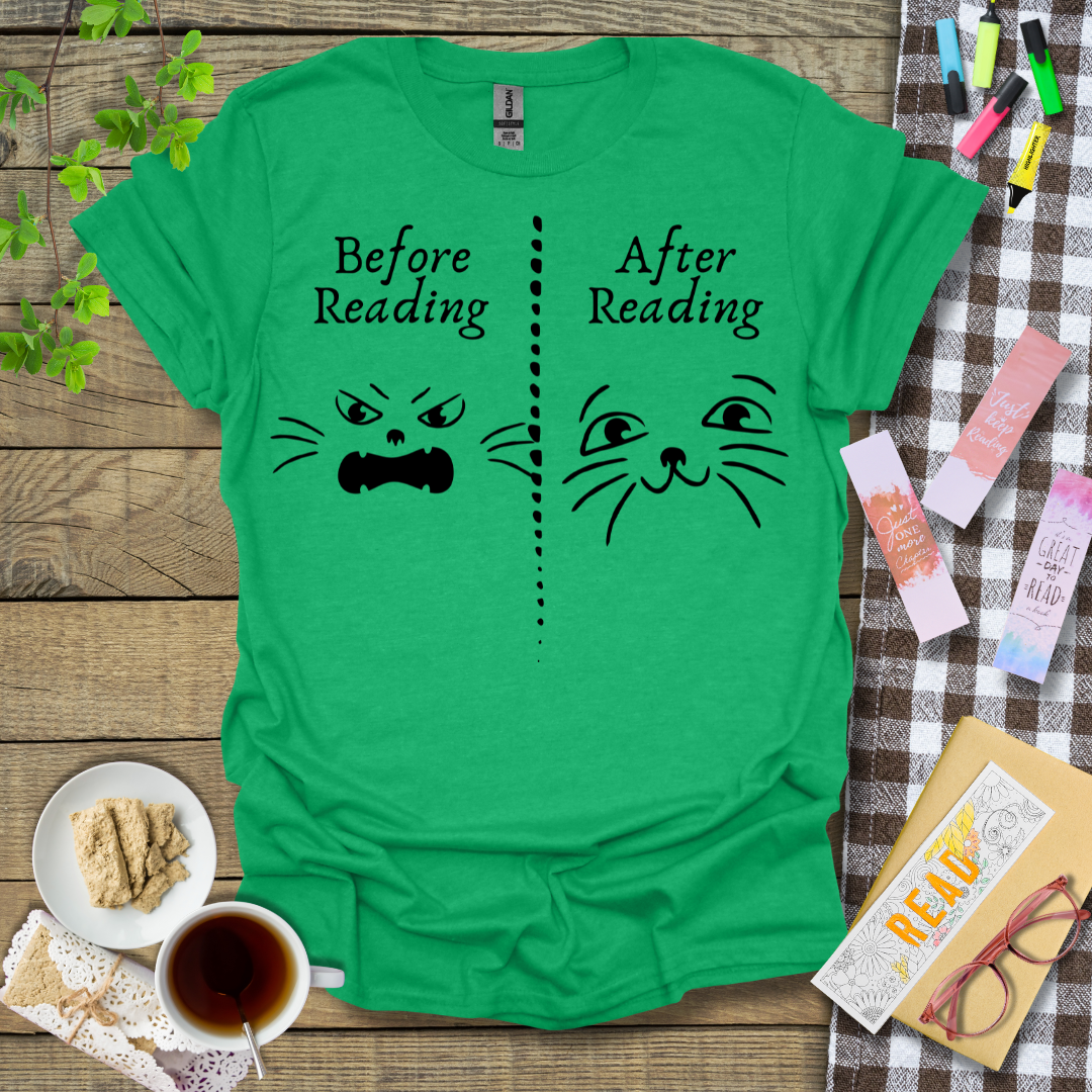 Before Reading - After Reading Graphic T Shirt