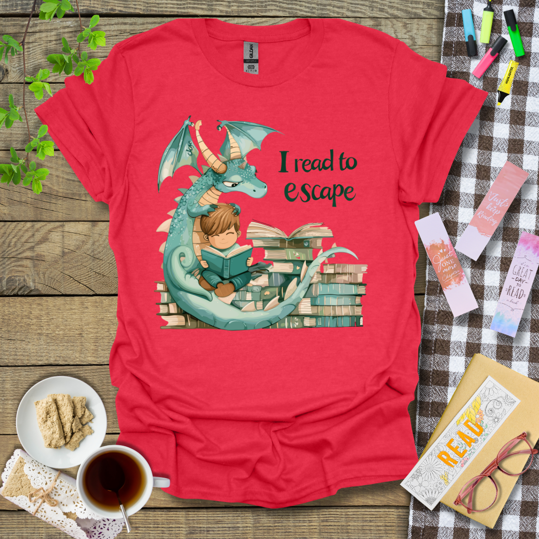 I Read To Escape Graphic T Shirt