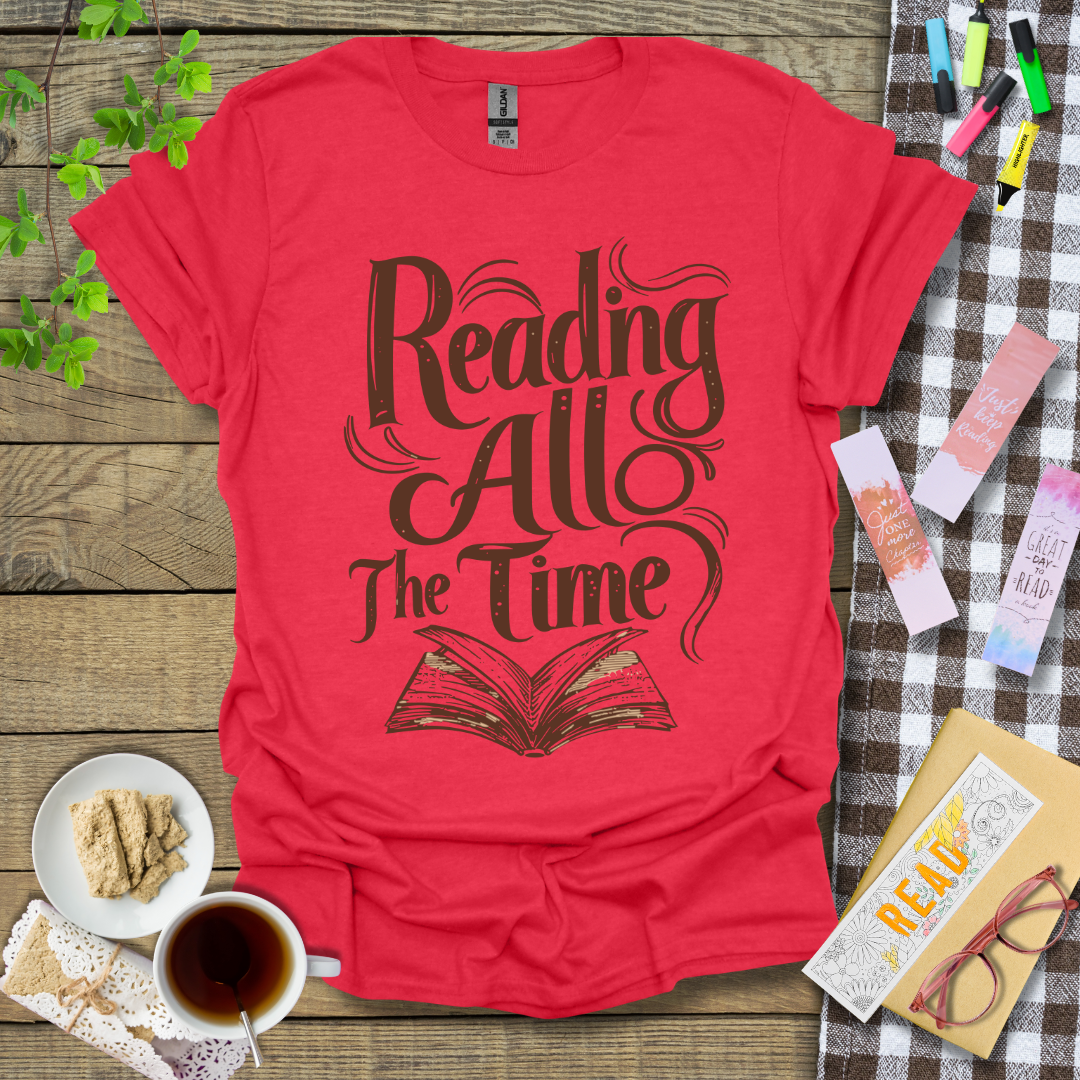 Reading All The Time Graphic T Shirt