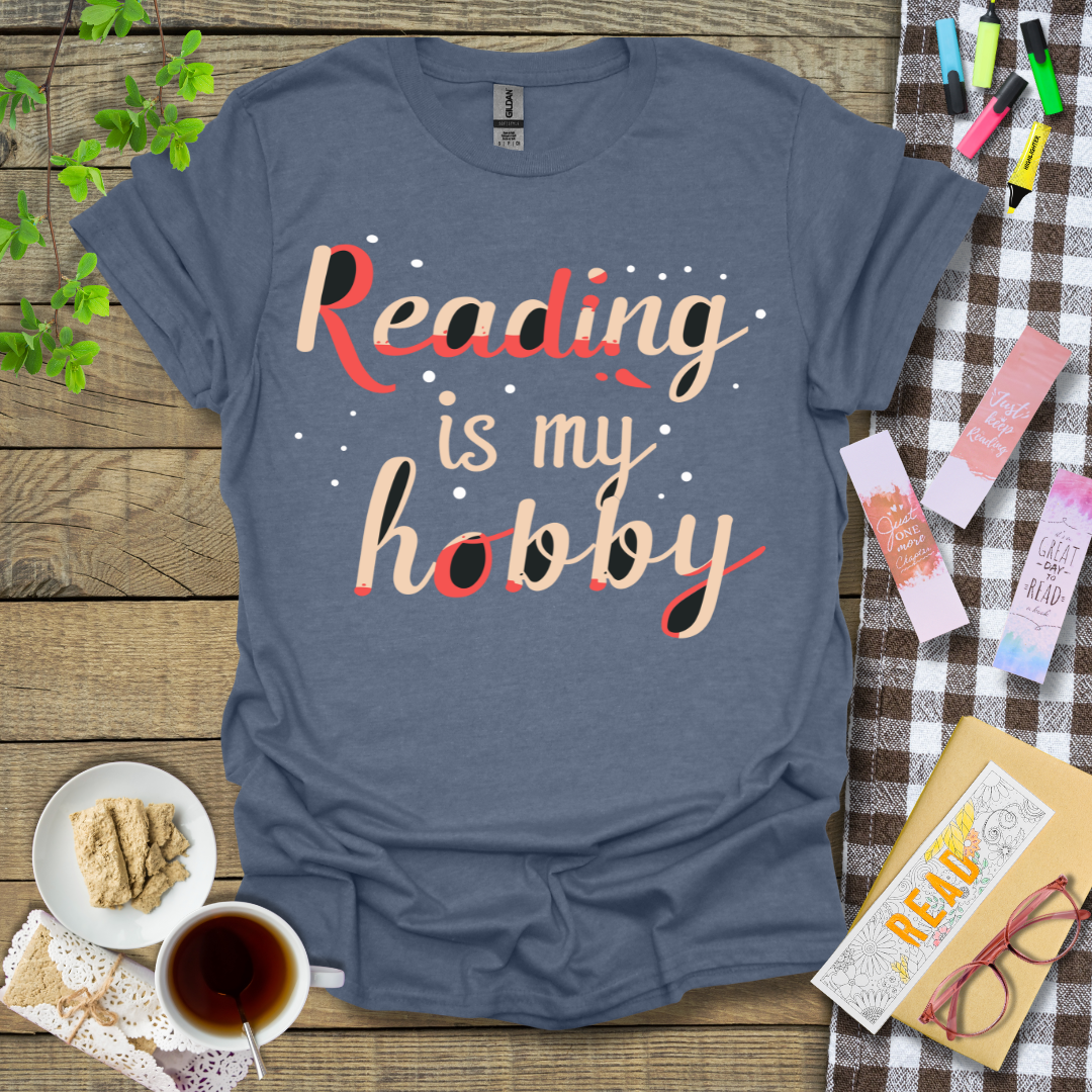 Reading Is My Hobby Graphic T Shirt