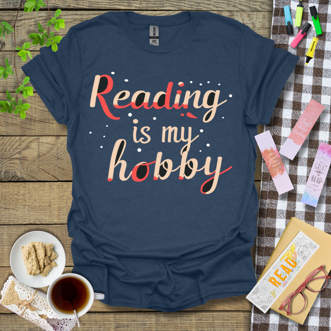 Reading Is My Hobby Graphic T Shirt