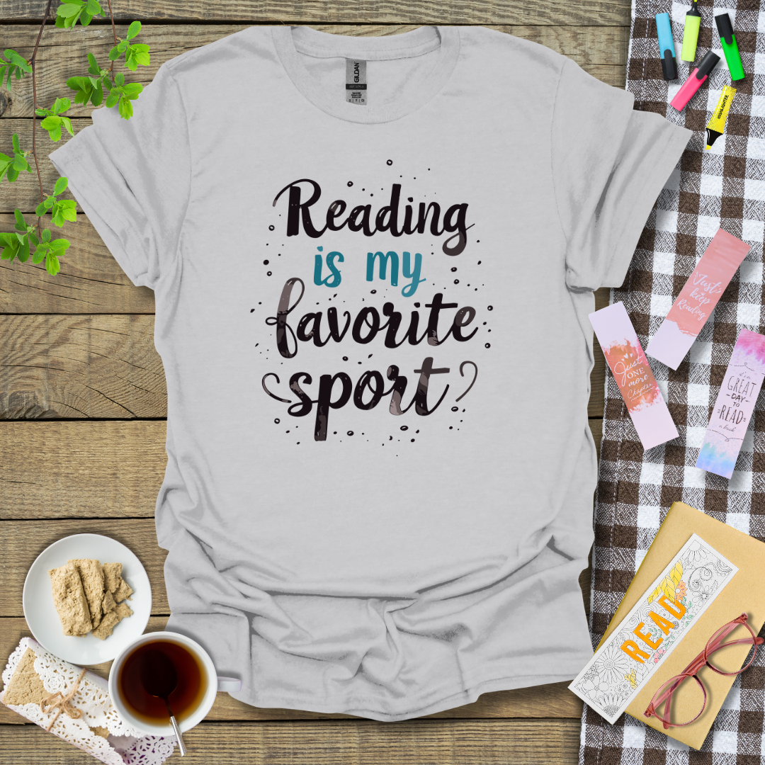 Reading Is My Favorite Sport Graphic T Shirt