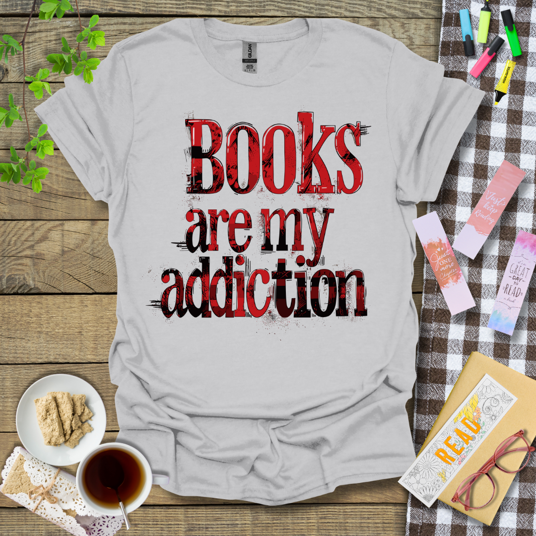 Books Are My Addiction Graphic T Shirt