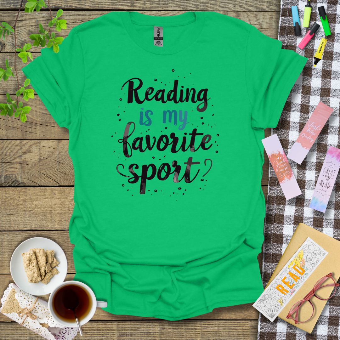 Reading Is My Favorite Sport Graphic T Shirt