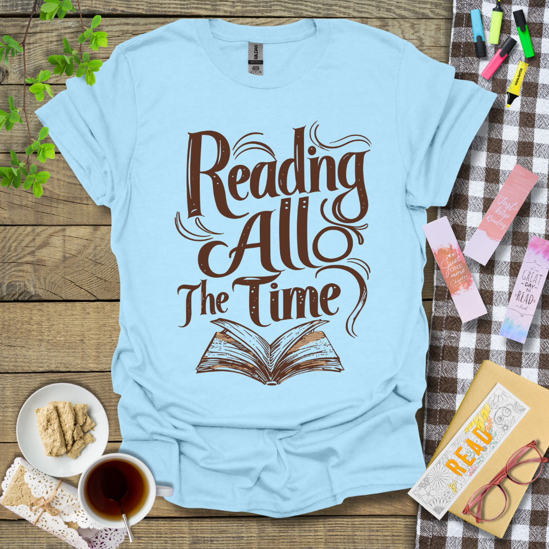 Reading All The Time Graphic T Shirt