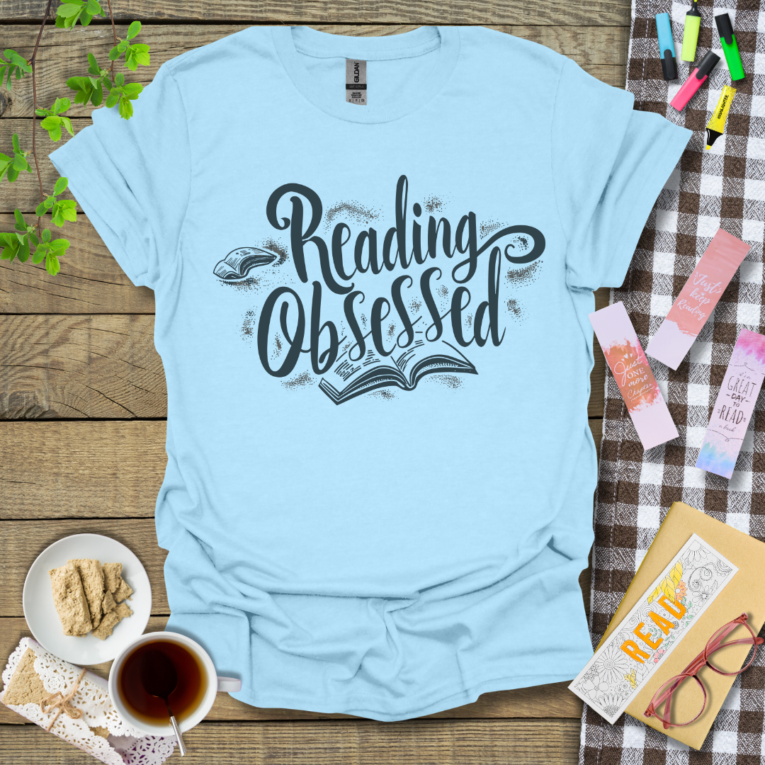 Reading Obsessed Graphic T Shirt