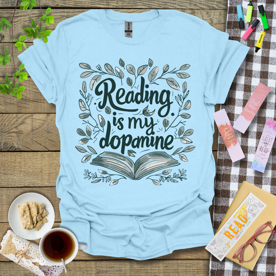 Reading Is My Dopamine Graphic T Shirt