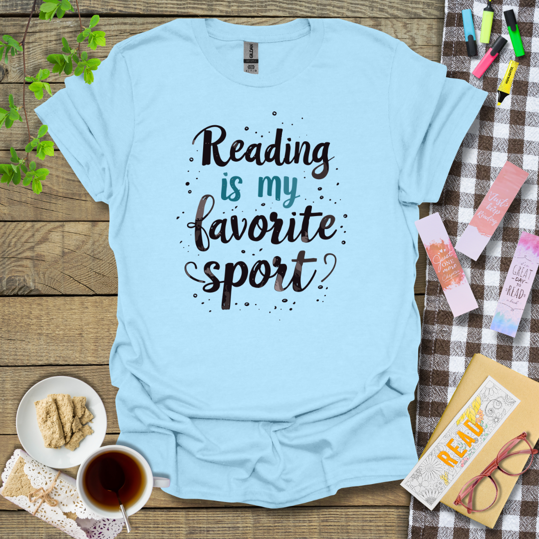Reading Is My Favorite Sport Graphic T Shirt