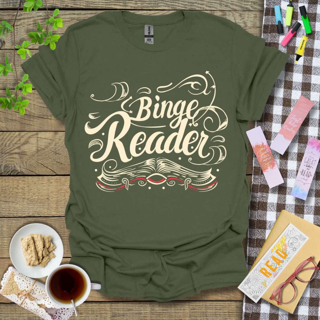 Binge Reader Graphic T Shirt