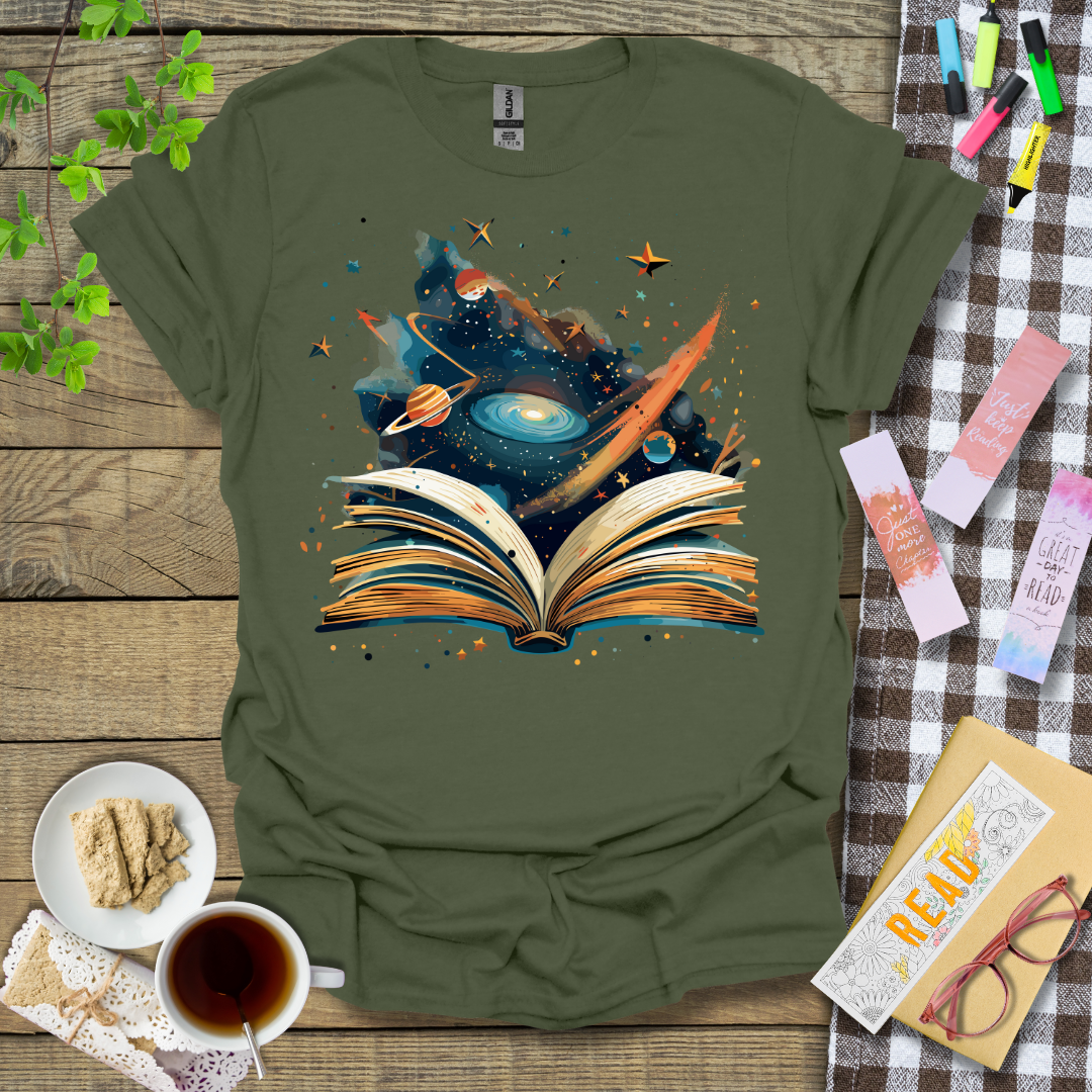 Space Theme Science Fiction Graphic T Shirt