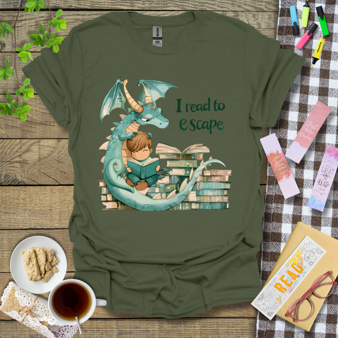 I Read To Escape Graphic T Shirt