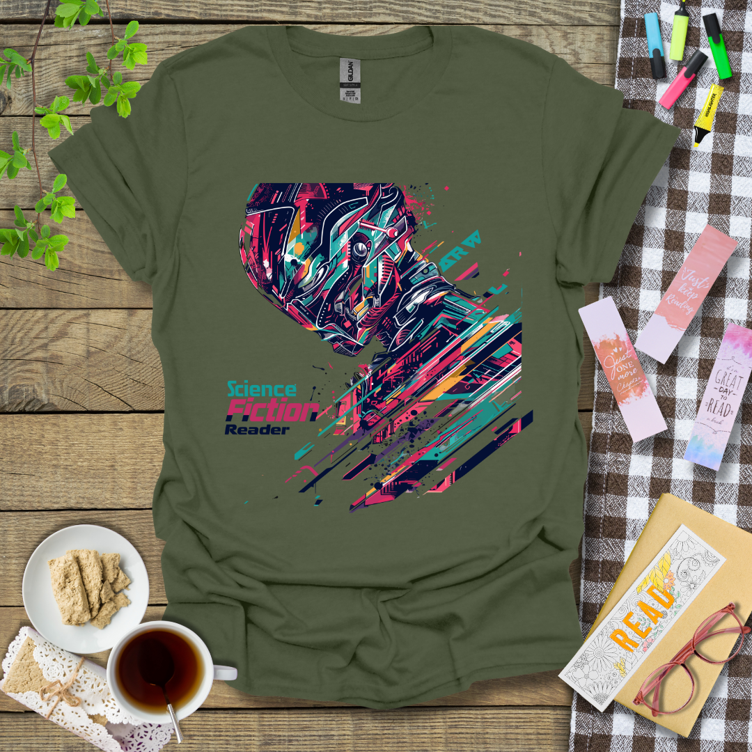 Science Fiction Reader Graphic T Shirt