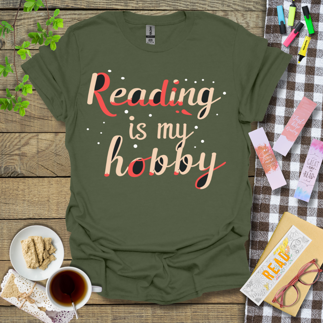 Reading Is My Hobby Graphic T Shirt