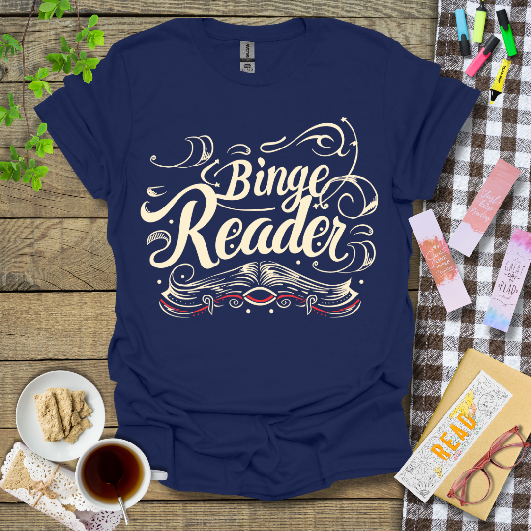 Binge Reader Graphic T Shirt