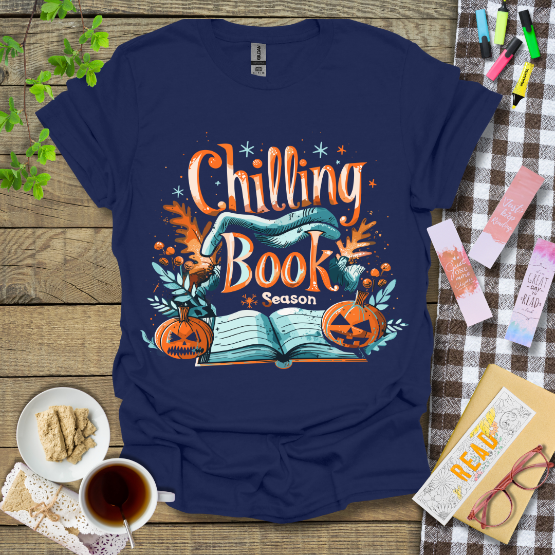 Chilling Book Season Graphic T Shirt