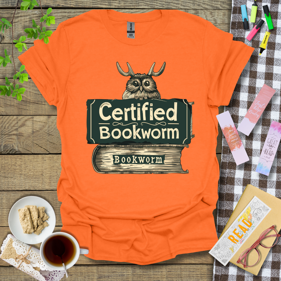 Certified Bookworm Graphic T Shirt