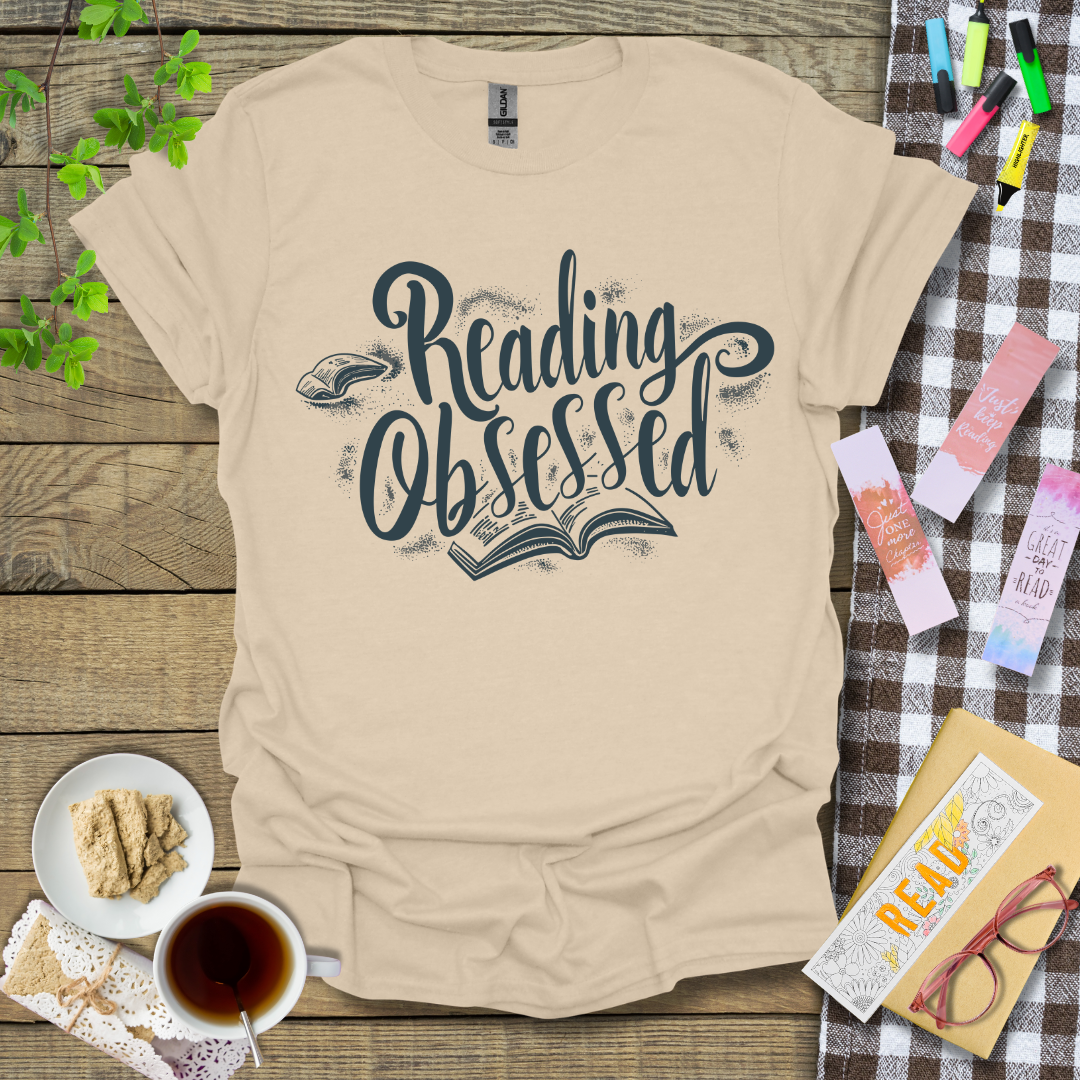 Reading Obsessed Graphic T Shirt