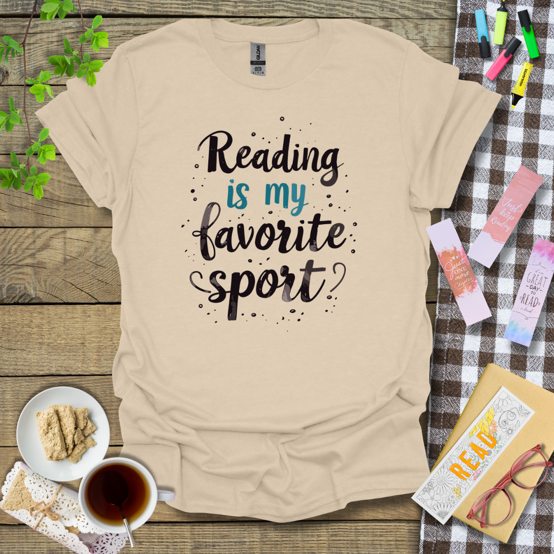 Reading Is My Favorite Sport Graphic T Shirt