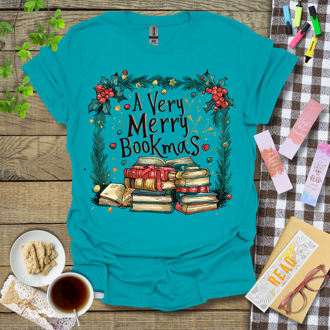 A Very Merry Bookmas Graphic T Shirt