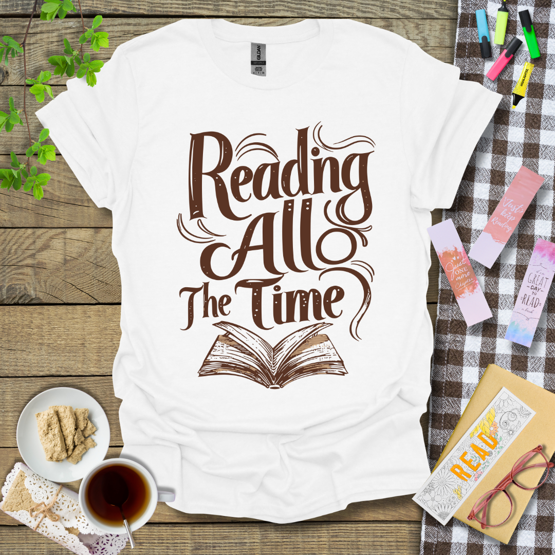 Reading All The Time Graphic T Shirt