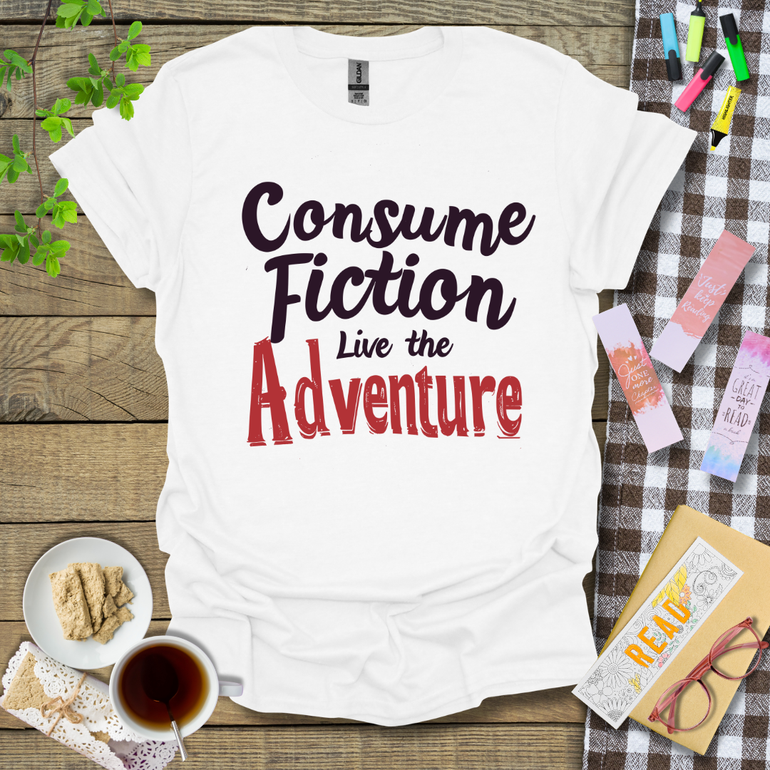 Consume Fiction Live the Adventure Graphic T Shirt