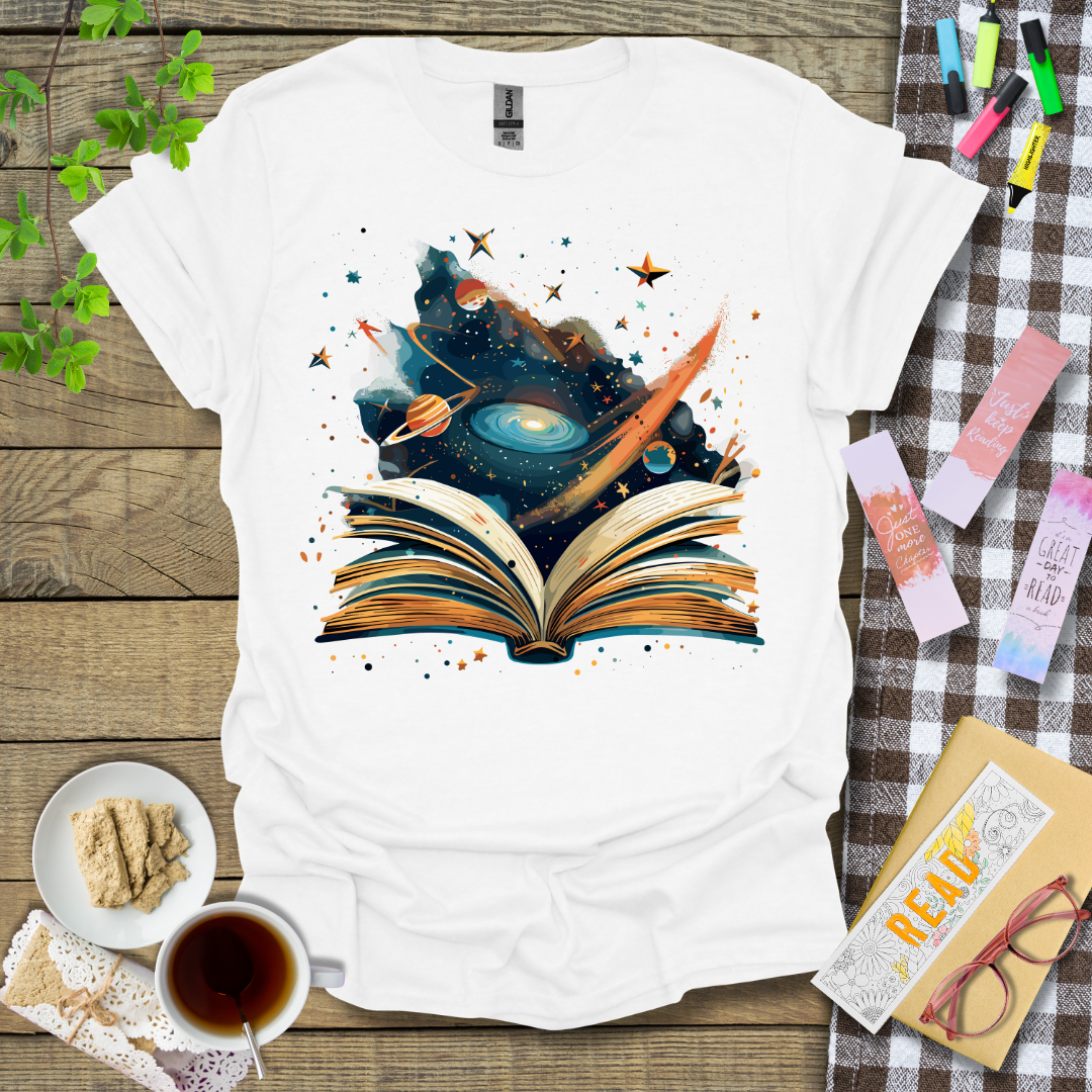 Space Theme Science Fiction Graphic T Shirt