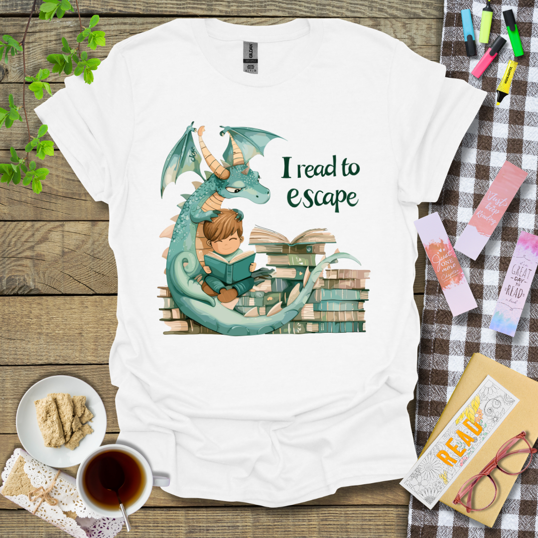 I Read To Escape Graphic T Shirt