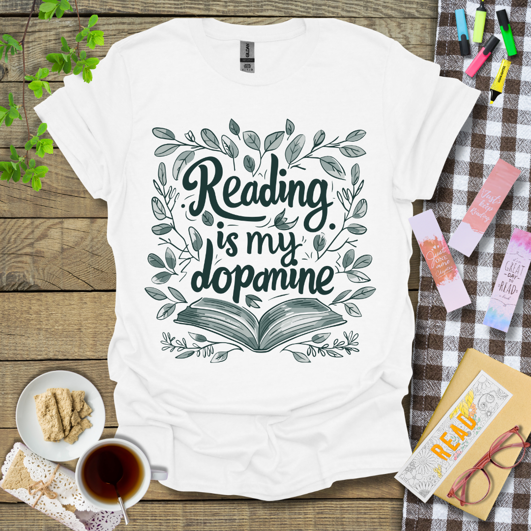 Reading Is My Dopamine Graphic T Shirt