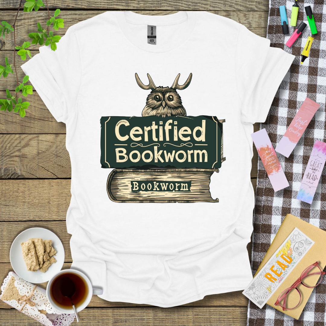 Certified Bookworm Graphic T Shirt
