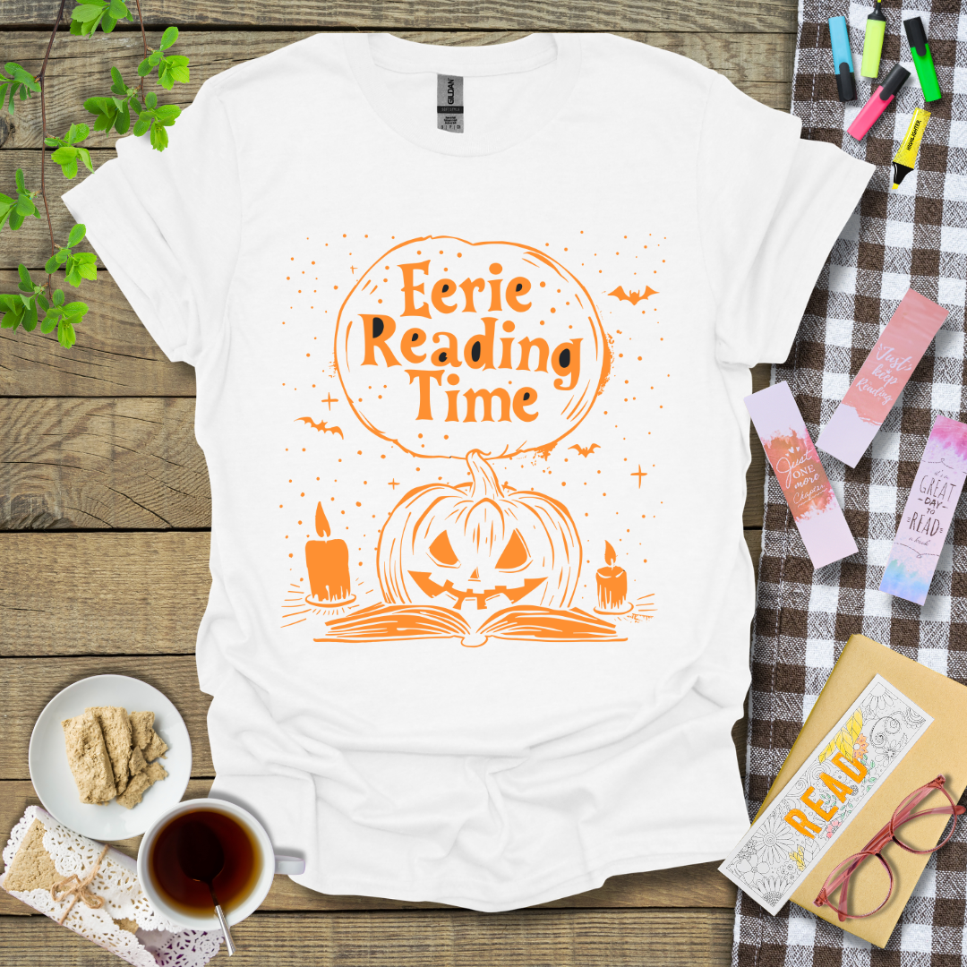Eerie Reading Time Graphic T Shirt
